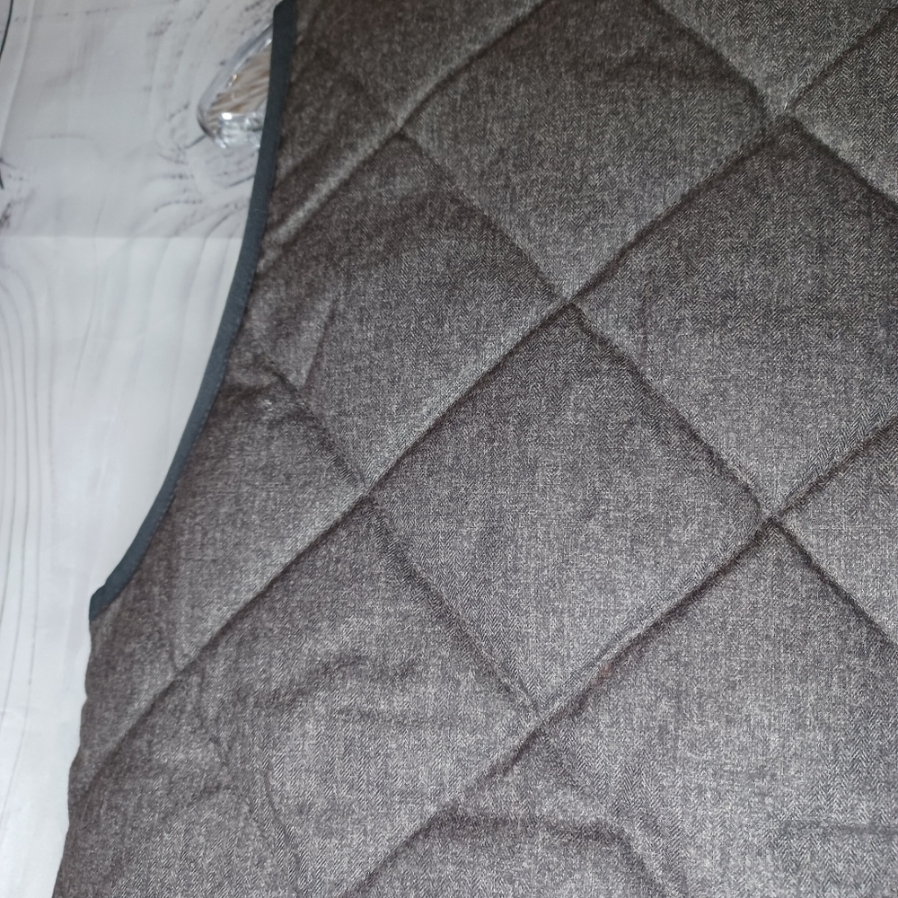 J. Crew Factory Excursion Down Puffer Vest Quilted Women SZ XS Gray - Picture 11 of 12